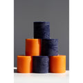Bundle - Dark Blue & Orange 3" Pillar Candles