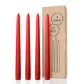 CANDWAX Red Taper Candles - 4 pack