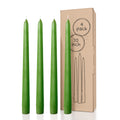 CANDWAX Green Taper Candles - 4 pack