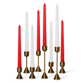 Bundle - White & Red 10" Taper Candles - 8 Pack