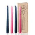 Bundle - Dark Blue & Pink 12" Taper Candles - 24 Pack
