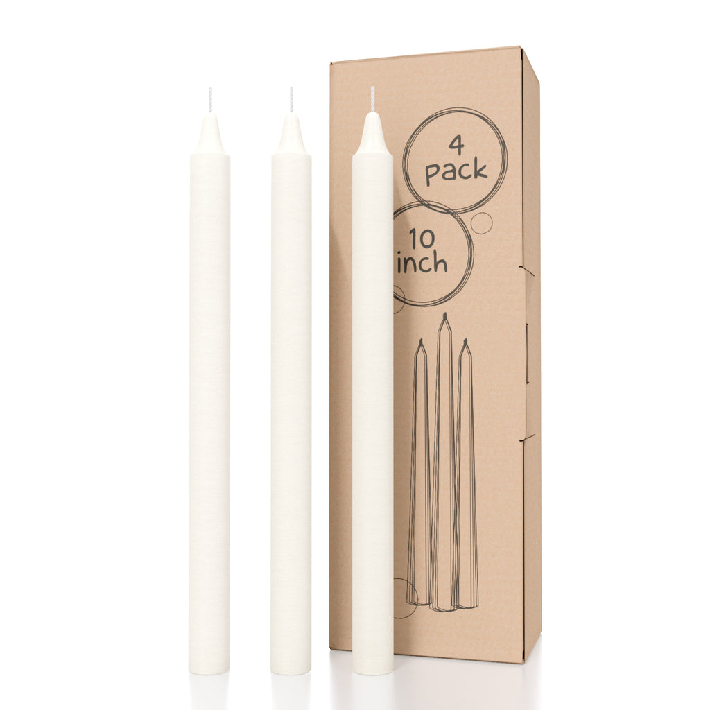 CANDWAX Ivory Straight Candles - 4 pack