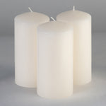 Load image into Gallery viewer, CANDWAX 3x6 inch Ivory Pillar Candle Set of 3 - Large Pillar Candles Ivory Perfect for Any Occasion - Long Burning Ivory Candles Unscented
