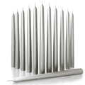 CANDWAX Silver Taper Candles