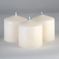 CANDWAX 3x3 inch Ivory Pillar Candles Set of 3 - Elegant Decorative Candles for Home - Unscented Ivory Candles for Relaxing Atmosphere