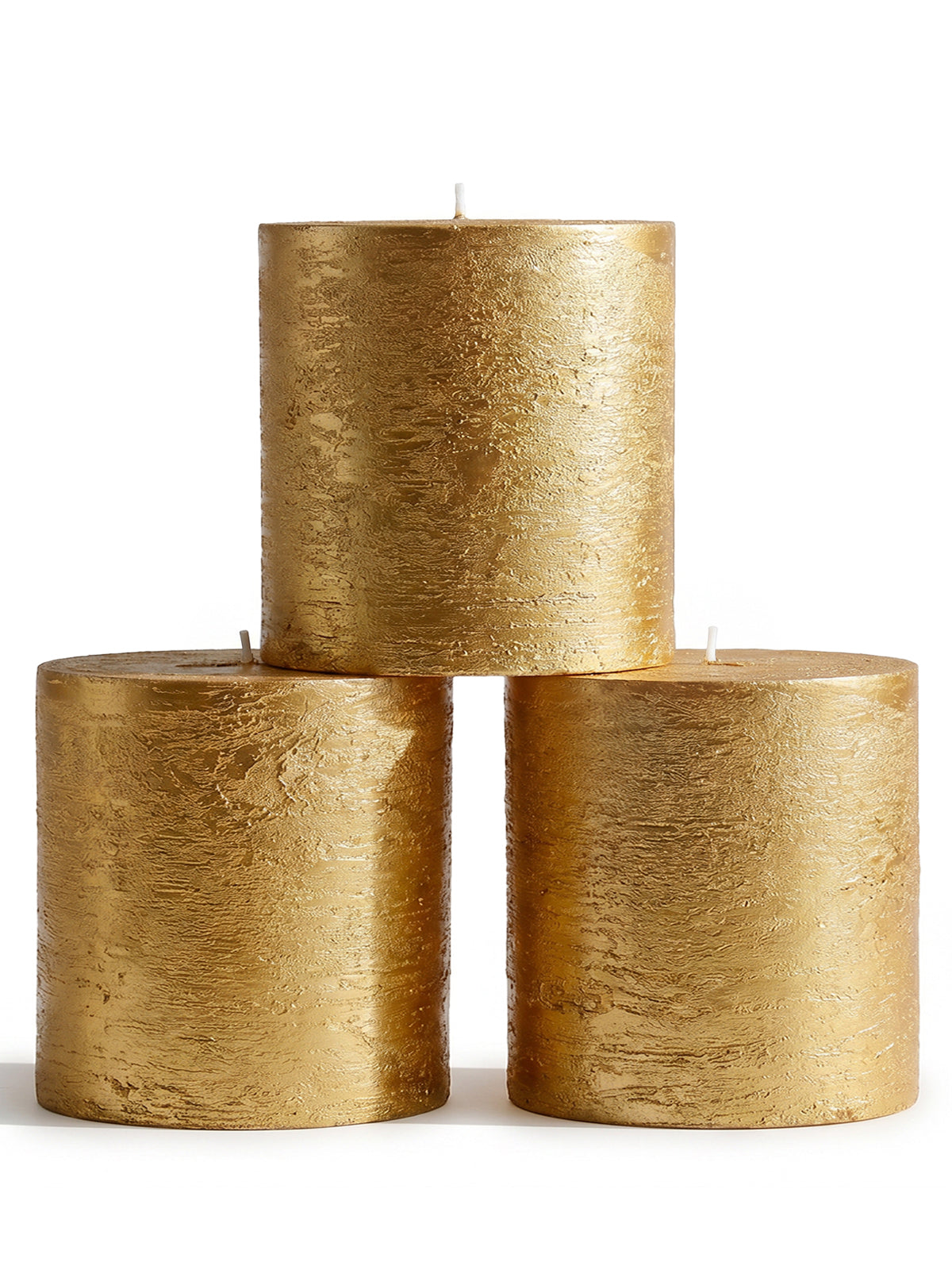 Gold Pillar Candles