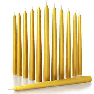 CANDWAX Gold Taper Candles