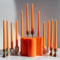Bulk - Orange 12" Taper & 4" Pillar Candles