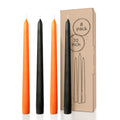 Bundle - Black & Orange 10" Taper Candles - 8 Pack