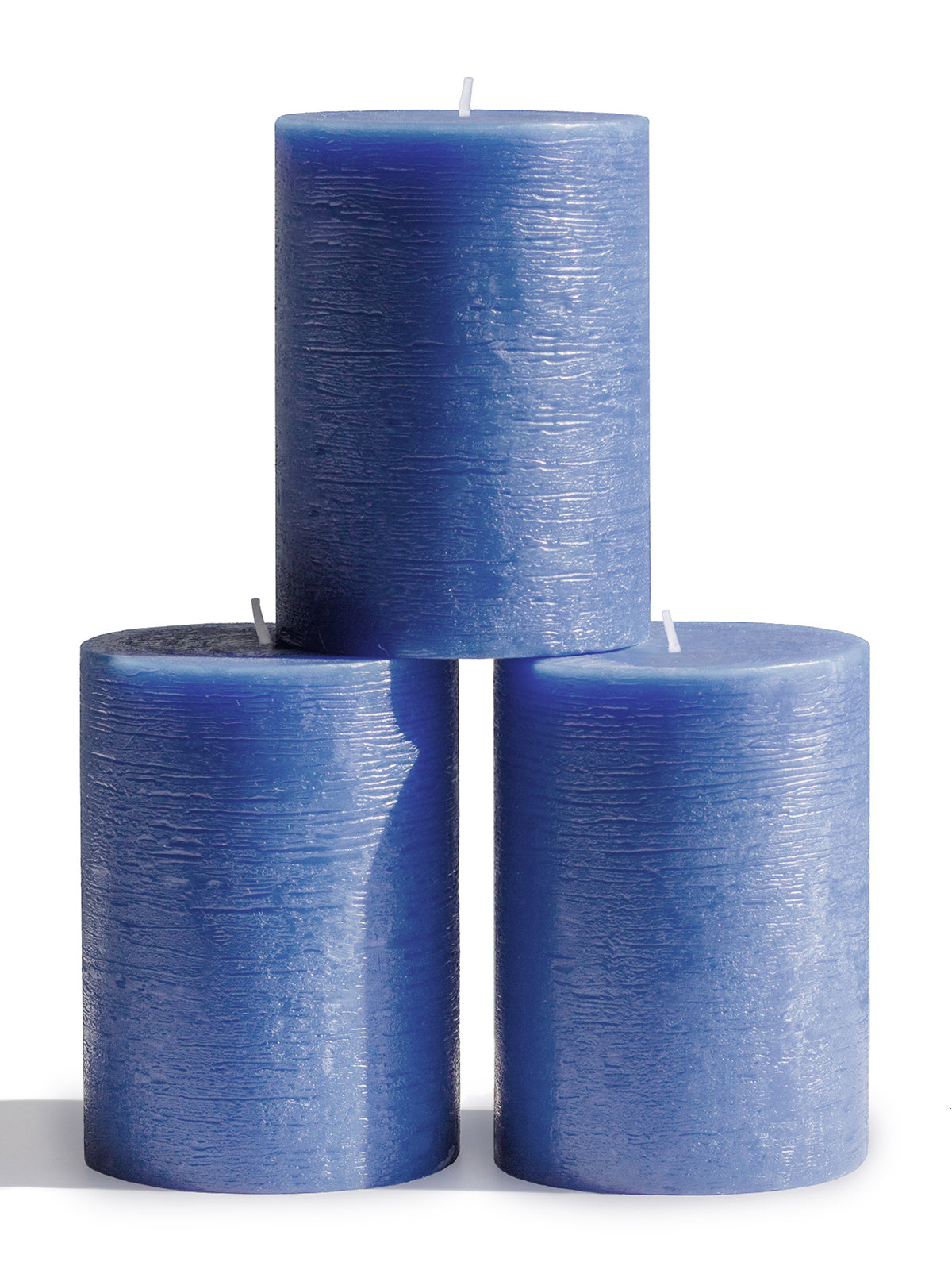 Blue Pillar Candles
