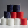 Bundle - White, Dark Blue & Red 3" Pillar Candles