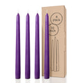 CANDWAX Purple Taper Candles - 4 pack