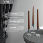 Load image into Gallery viewer, CANDWAX Brown Taper Candles
