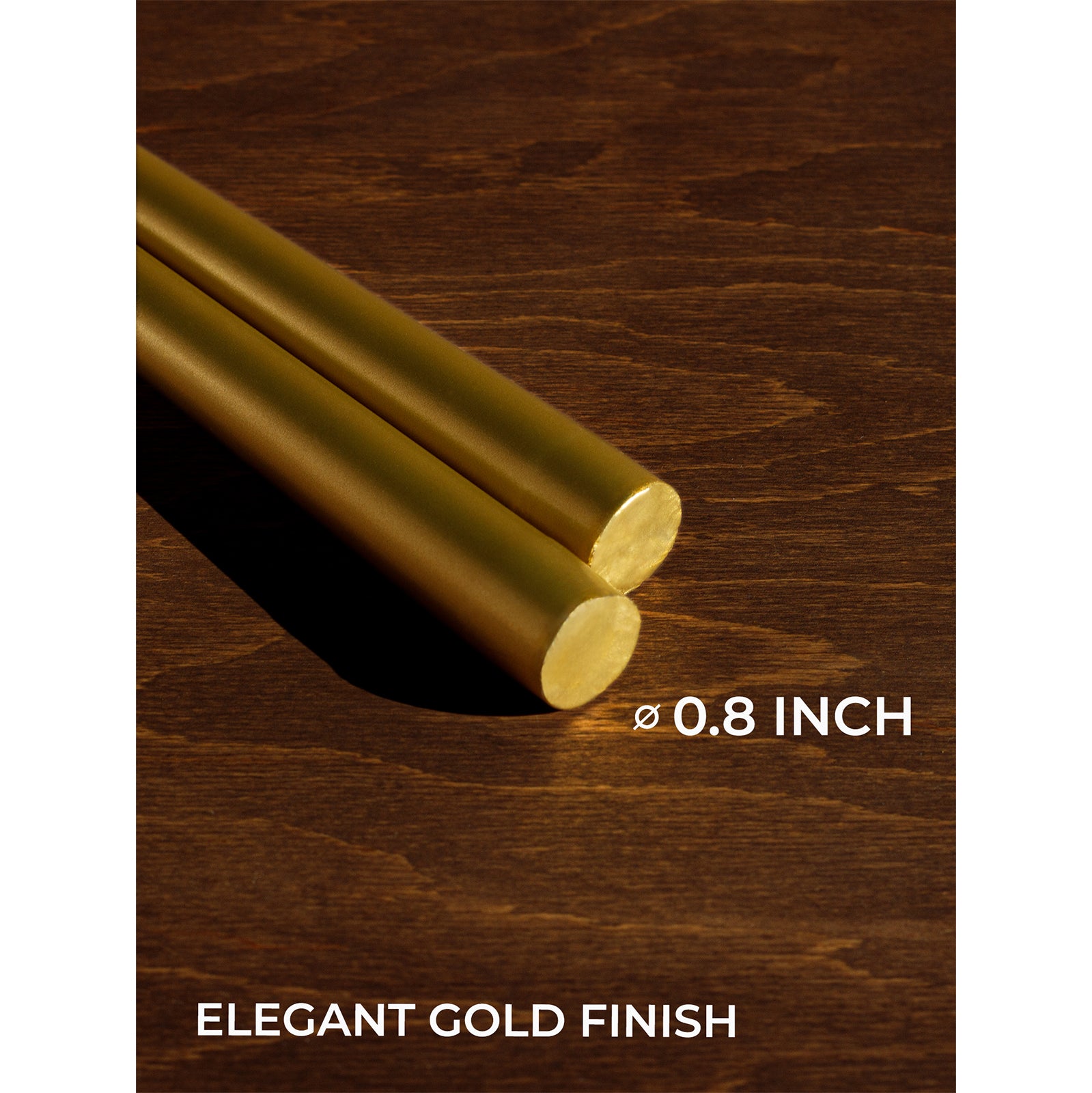 CANDWAX Gold Taper Candles