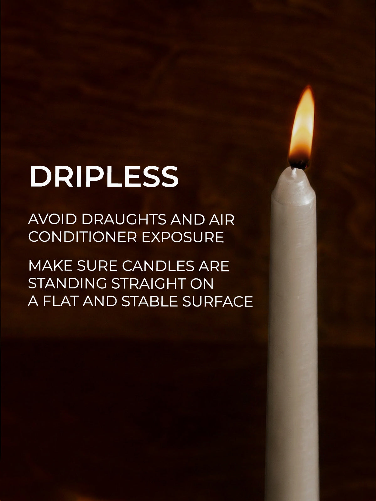 Sand Taper Candles - 12 pack