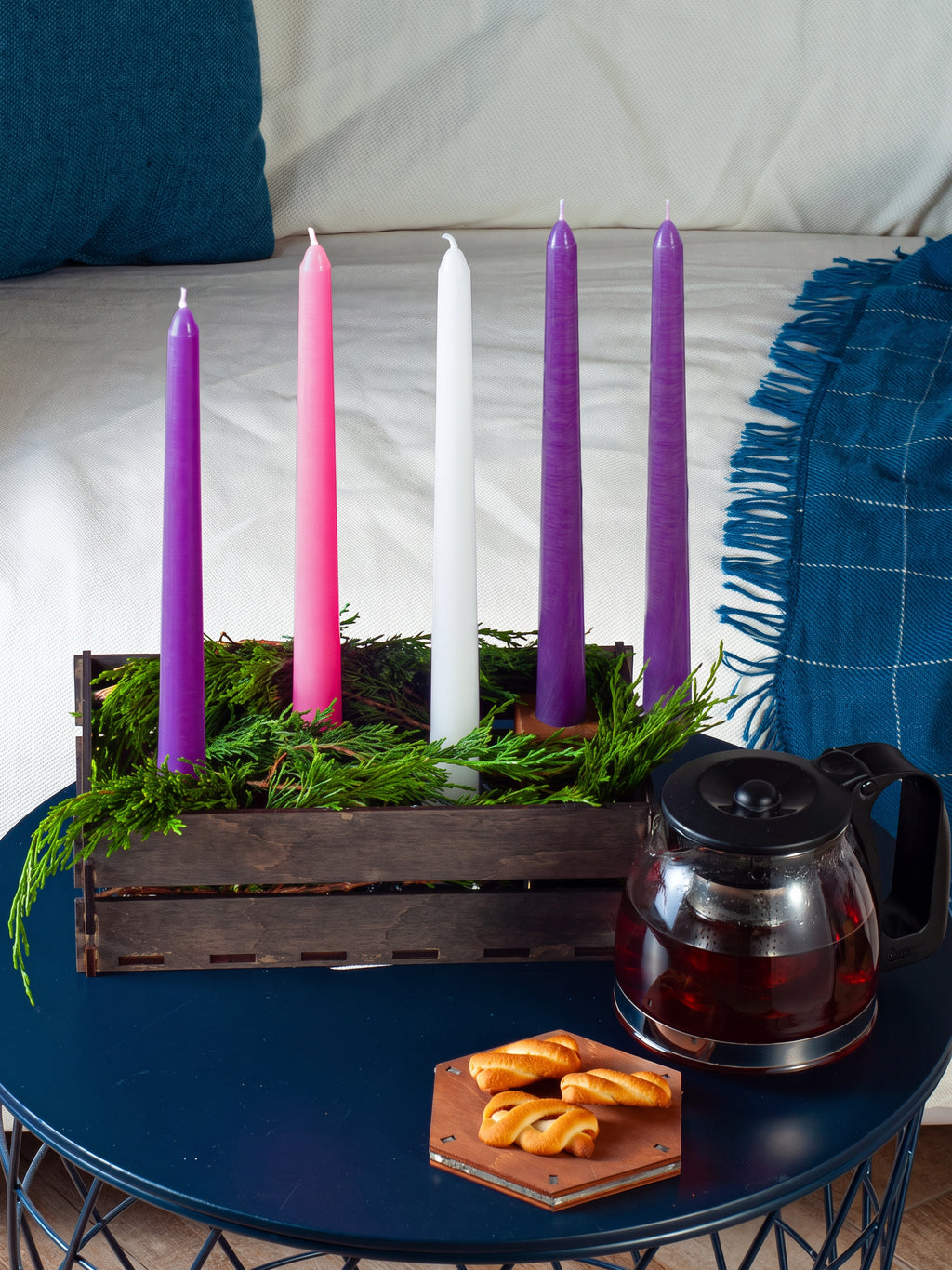 Advent Taper Candles - 5 pack