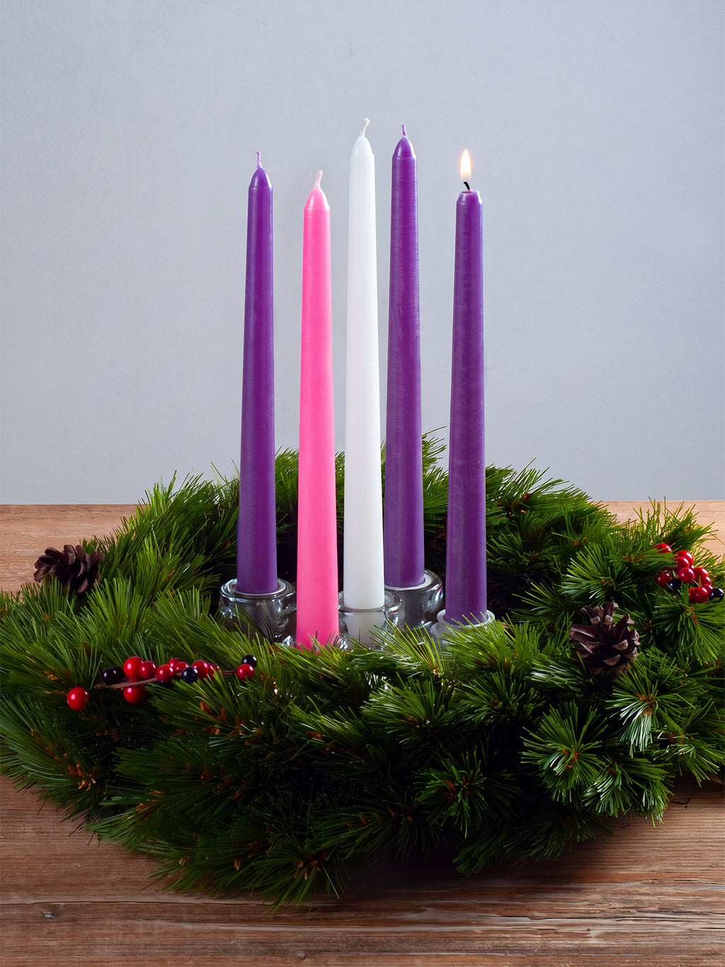 Advent Taper Candles - 5 pack