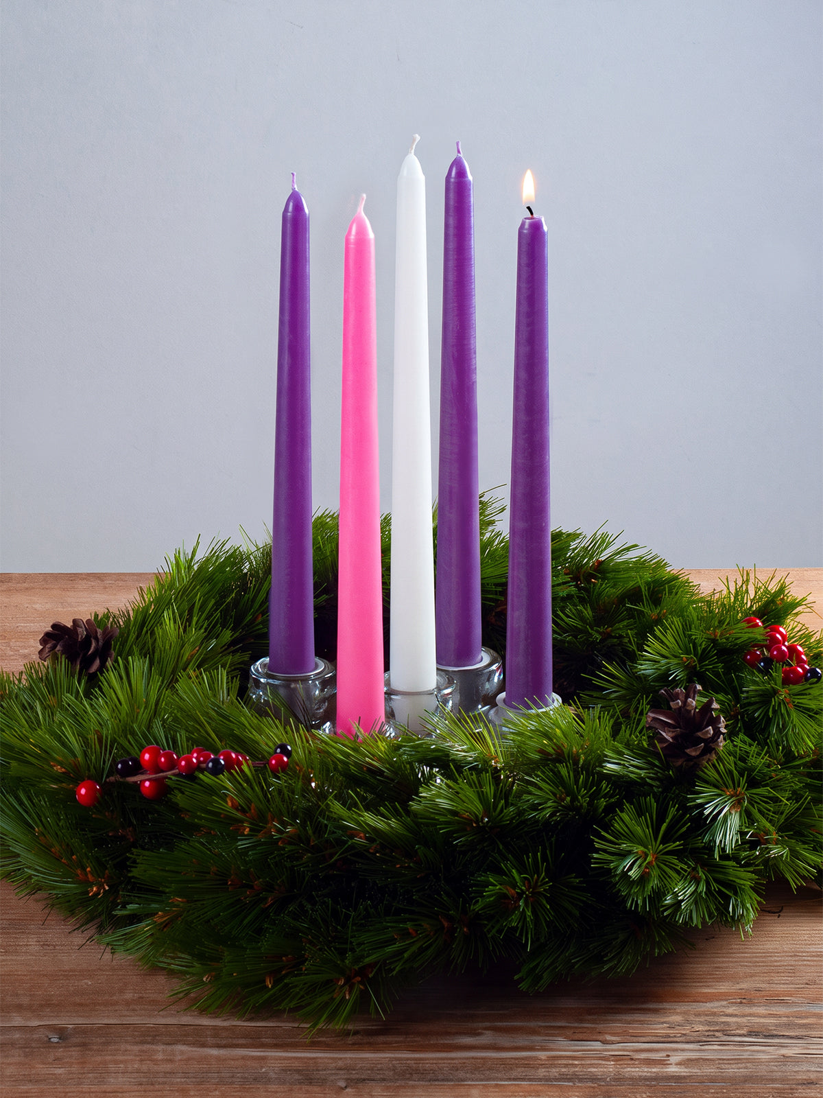 Advent Taper Candles - 5 pack