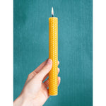 Load image into Gallery viewer, CANDWAX Hand Rolled Beeswax Candles 8 inch Set of 6 - Natural Beeswax Candles Honeycomb Perfect as Dinner Table Candles - 5 Hours Burning Handmade Beeswax Candles Taper - Bees Wax Candles for Home
