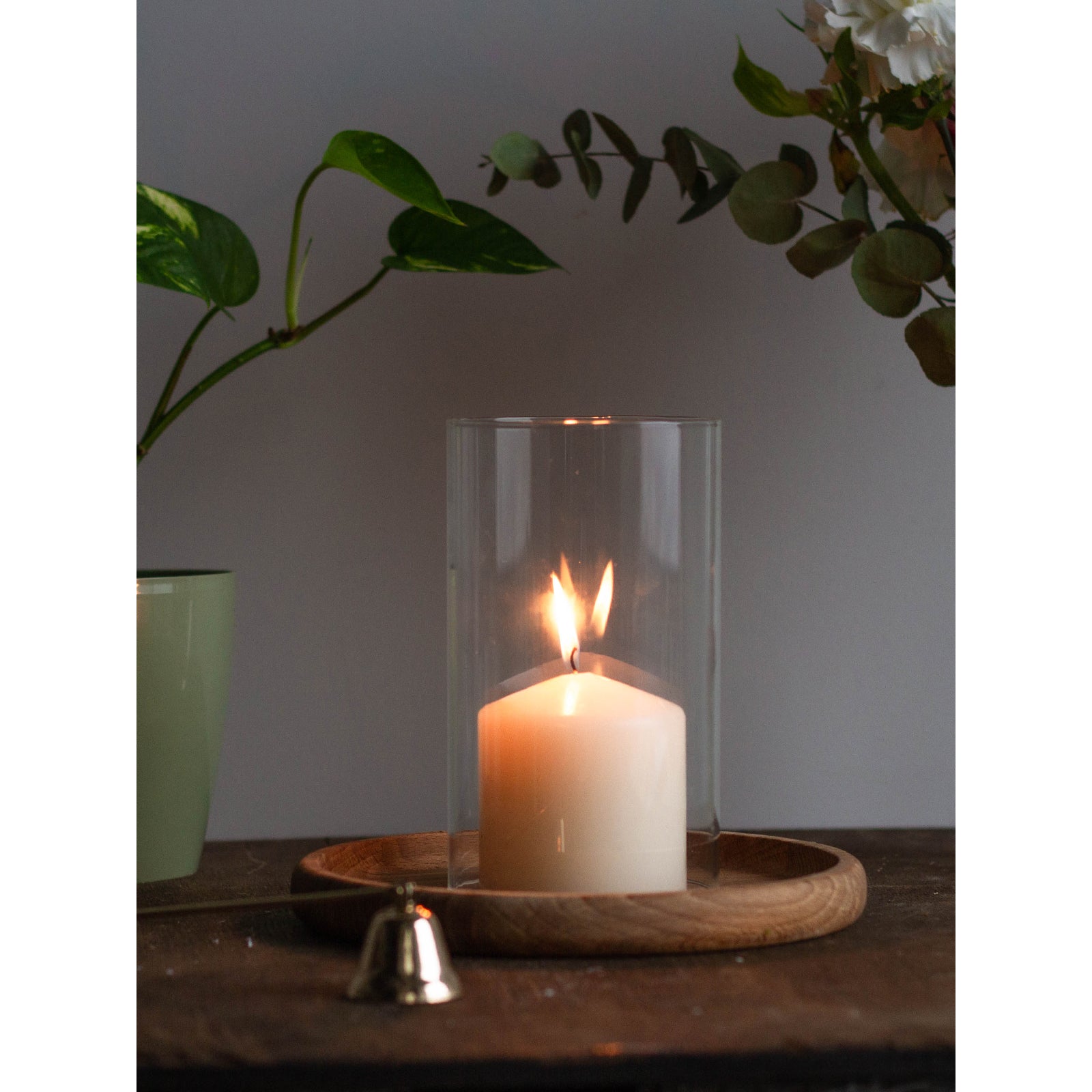 CANDWAX 3x3 inch Ivory Pillar Candles Set of 3 - Elegant Decorative Candles for Home - Unscented Ivory Candles for Relaxing Atmosphere