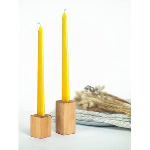 CANDWAX Yellow Taper Candles