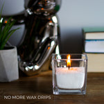 Load image into Gallery viewer, CANDWAX Pearled Candle Wax Sand 16 Oz (450g) - Unscented Plant-Based Smokeless Dripless Gift Powder for Candles - Refillable Candle Pearls with 30 Wicks and a Reusable Glass Container
