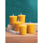 Load image into Gallery viewer, CANDWAX Pure Beeswax Votive Candles Set of 6 - Handmade Honey Yellow Votive Candles Beeswax Natural - 10 Hours Burning Pure Bees Wax Candles for Home
