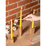 Load image into Gallery viewer, CANDWAX Yellow Taper Candles
