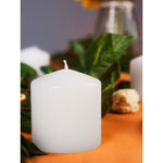 Load image into Gallery viewer, CANDWAX 3x3 inch White Pillar Candles Set of 3 - Elegant Decorative Candles for Home - Unscented White Candles for Relaxing Atmosphere
