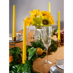 CANDWAX Yellow Taper Candles