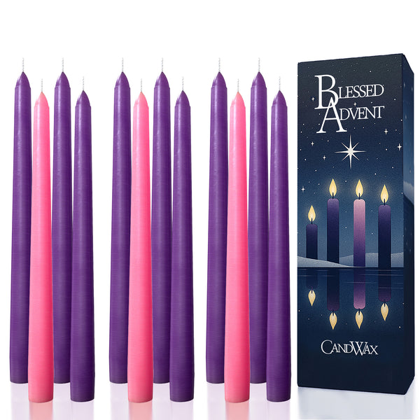 CANDWAX 10 inch Advent Taper Candles Set of 12 – candwax.com