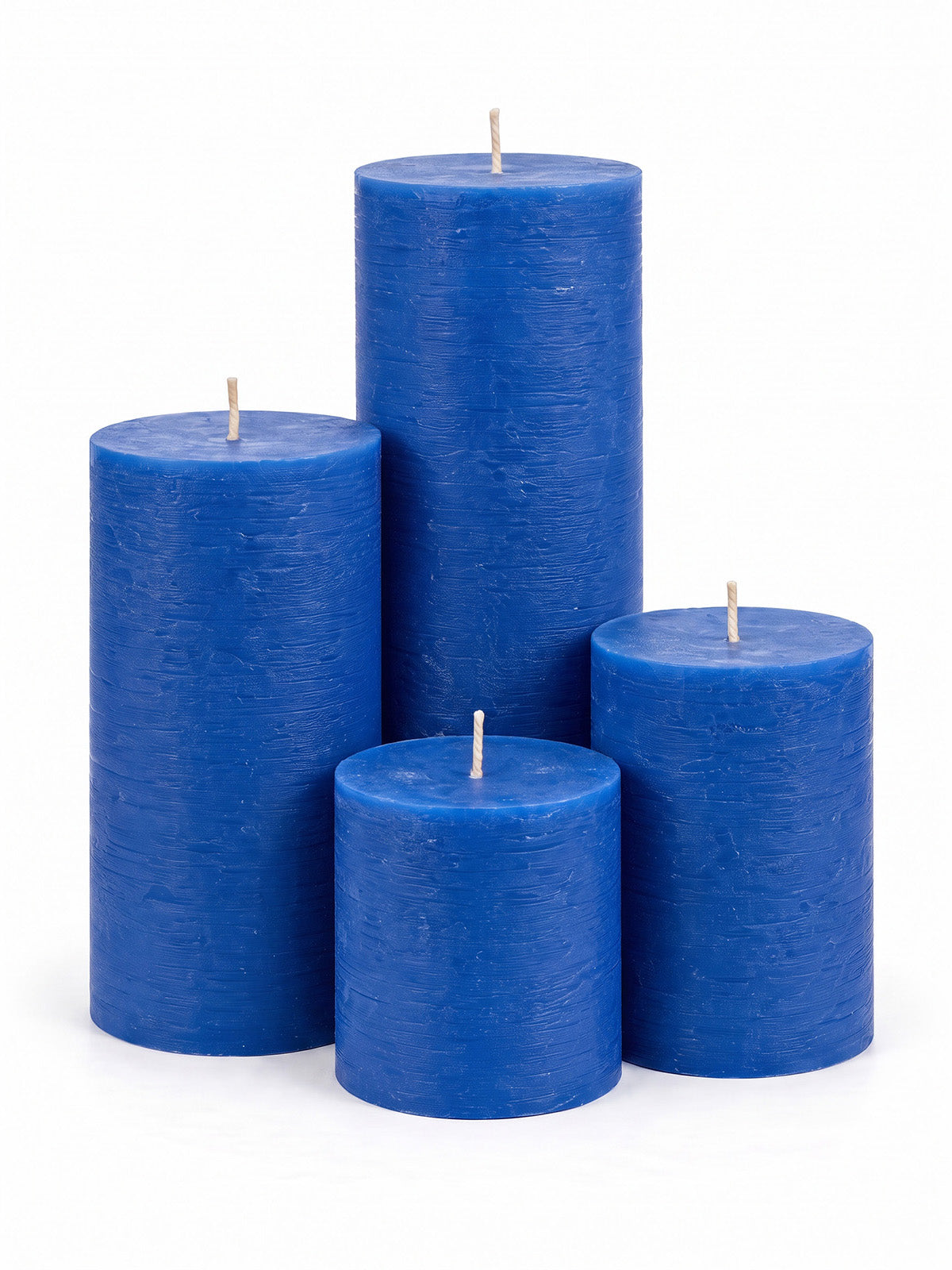 Blue Pillar Candles