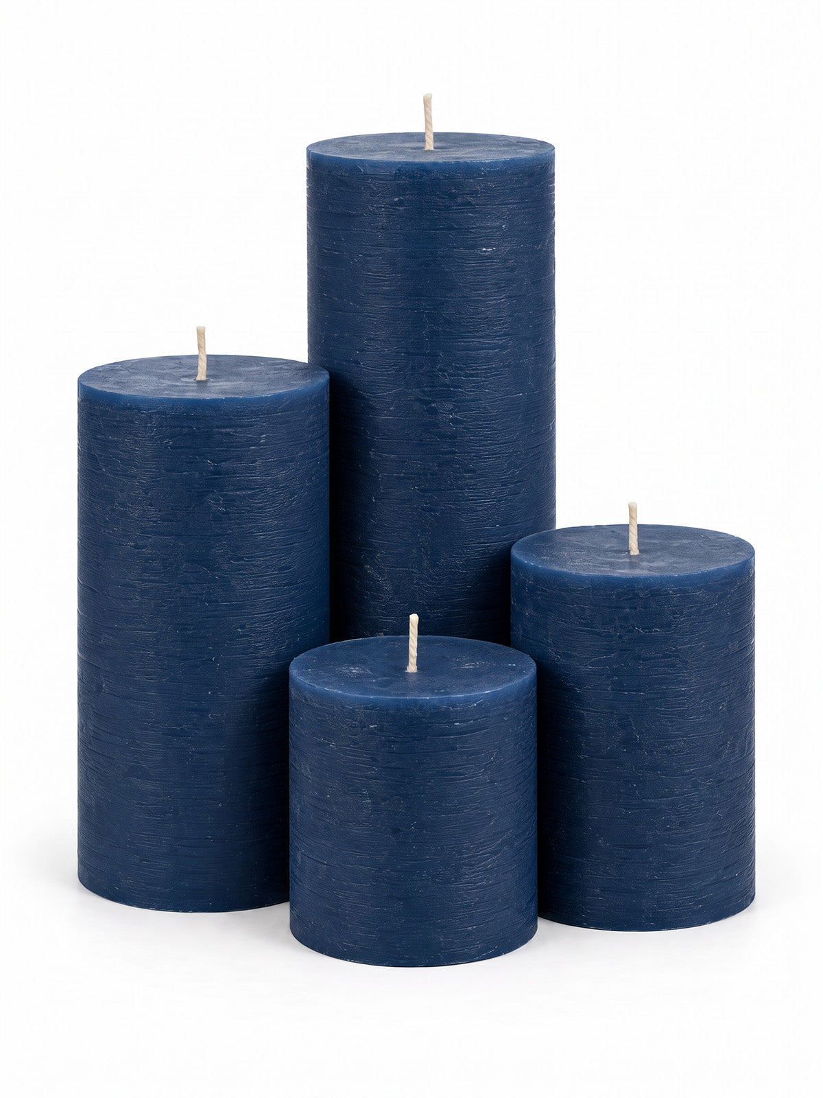 Dark Blue Pillar Candles