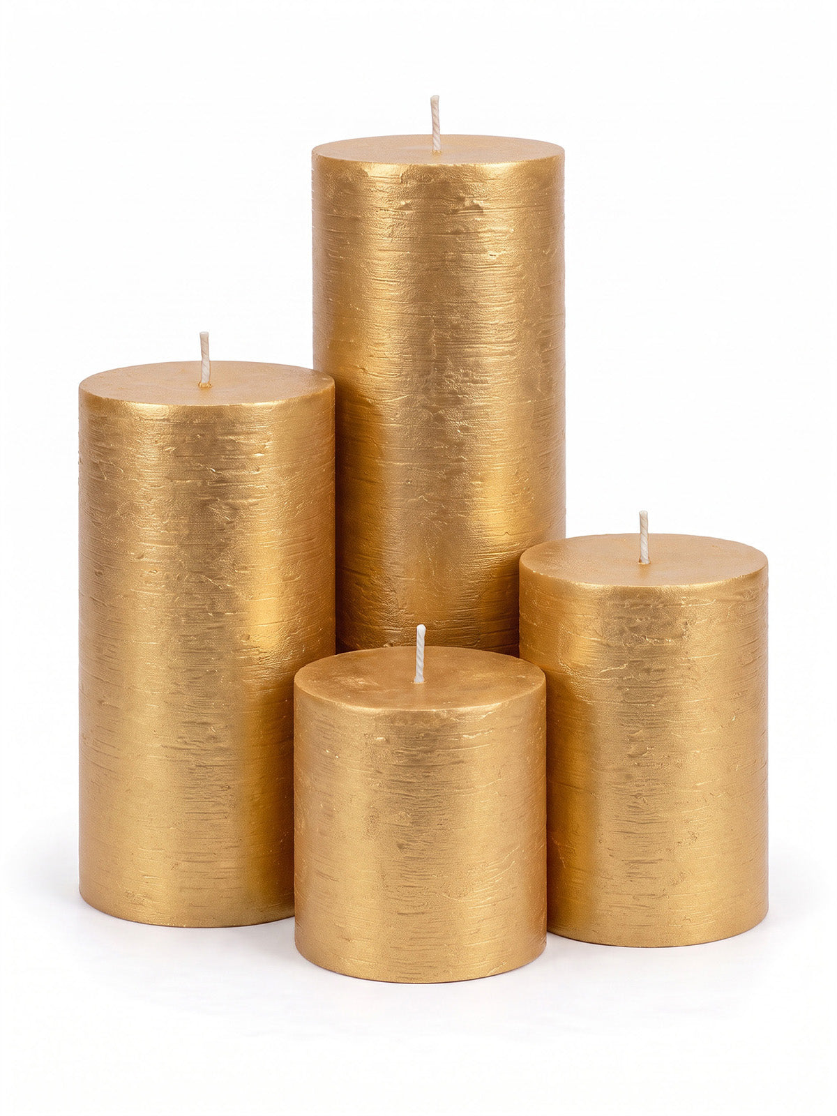 Gold Pillar Candles