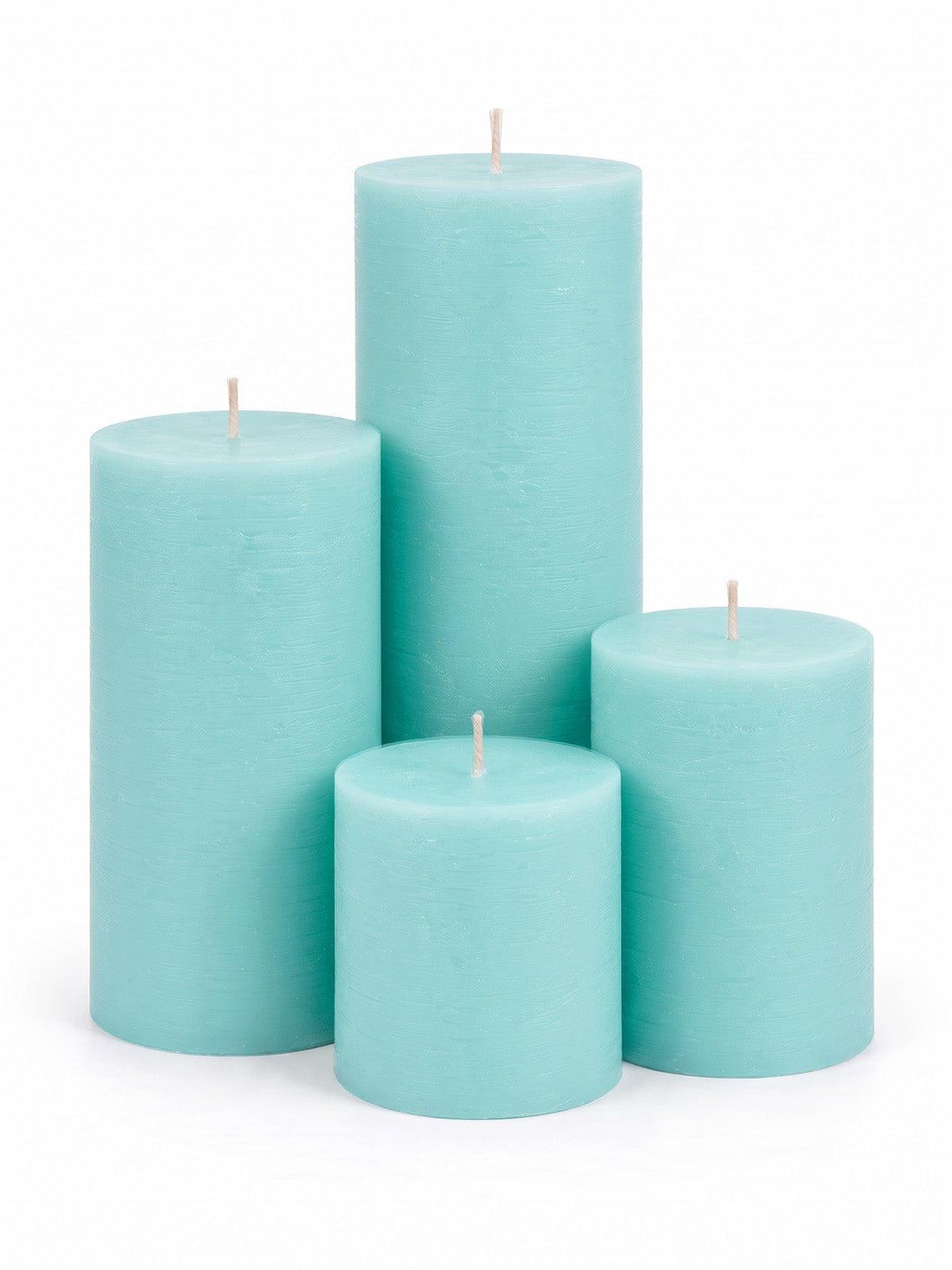Light Turquoise Pillar Candles