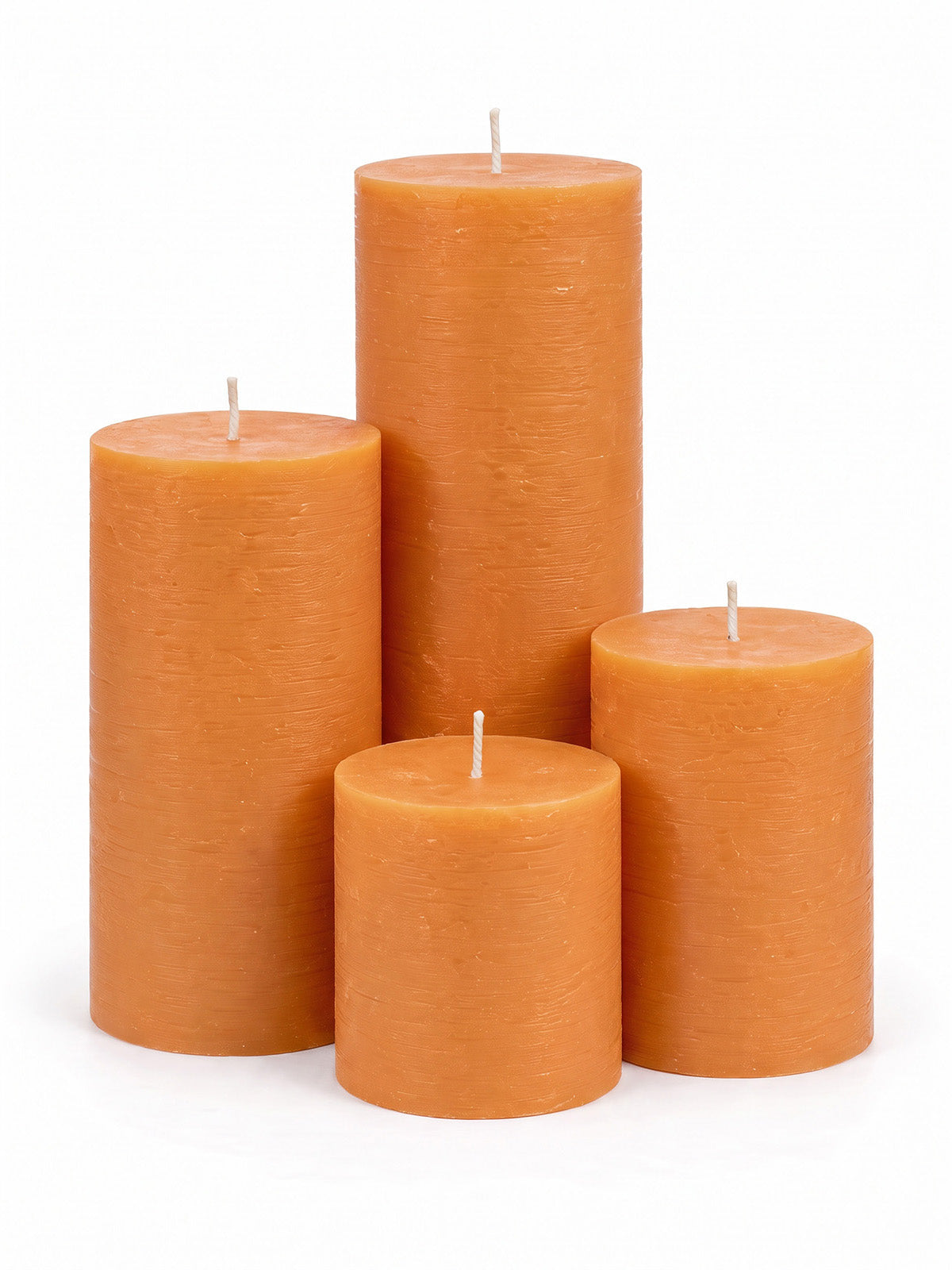 Orange Pillar Candles
