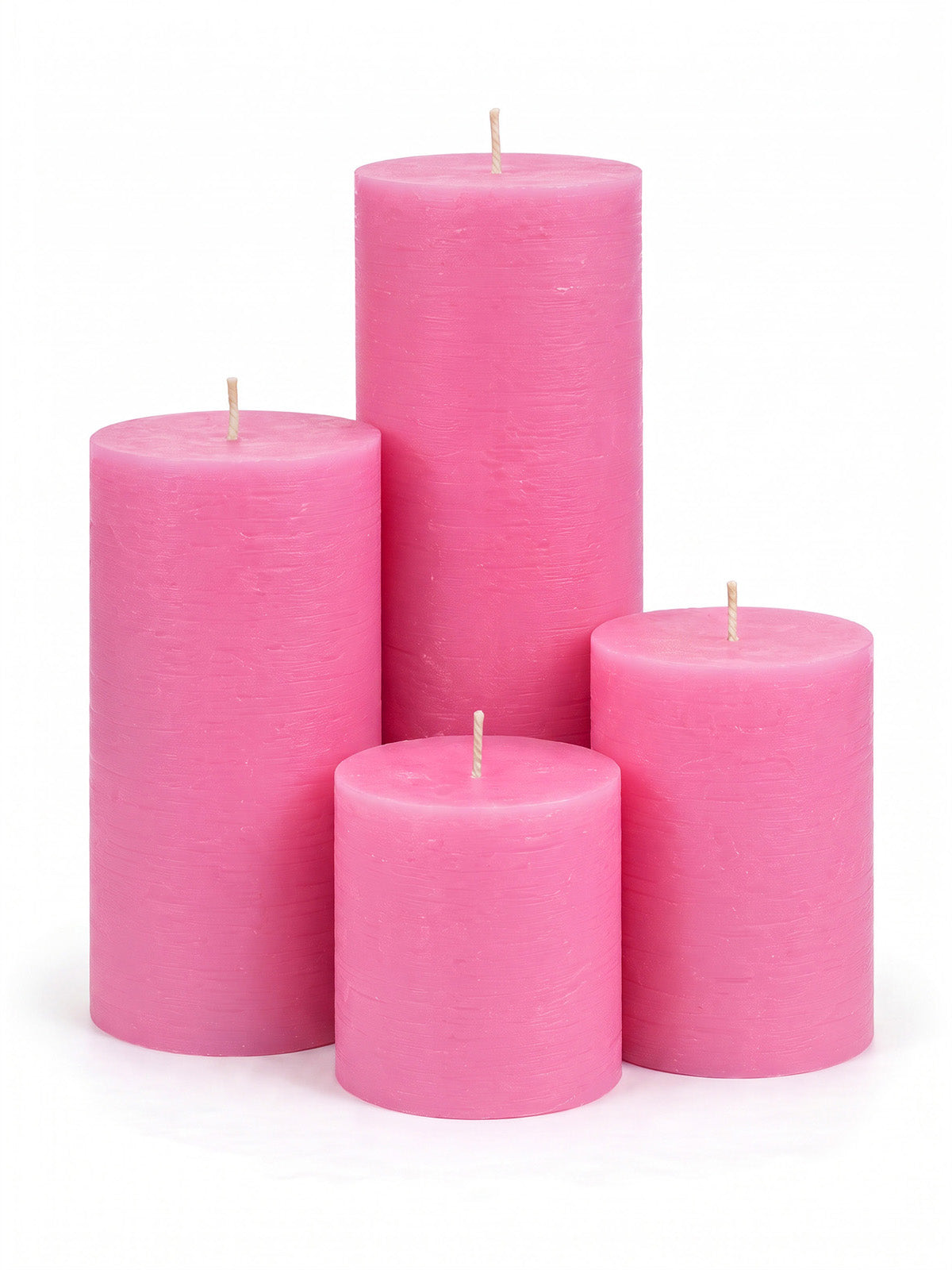Pink Pillar Candles