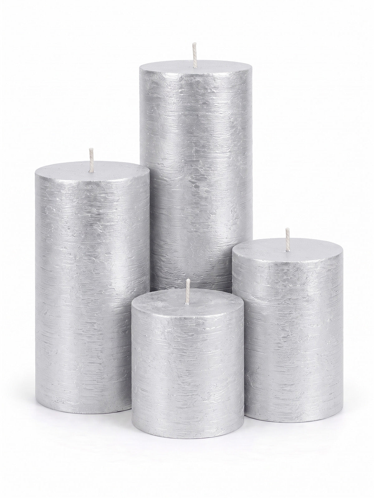 Sliver Pillar Candles