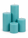 Tuquoise Pillar Candles