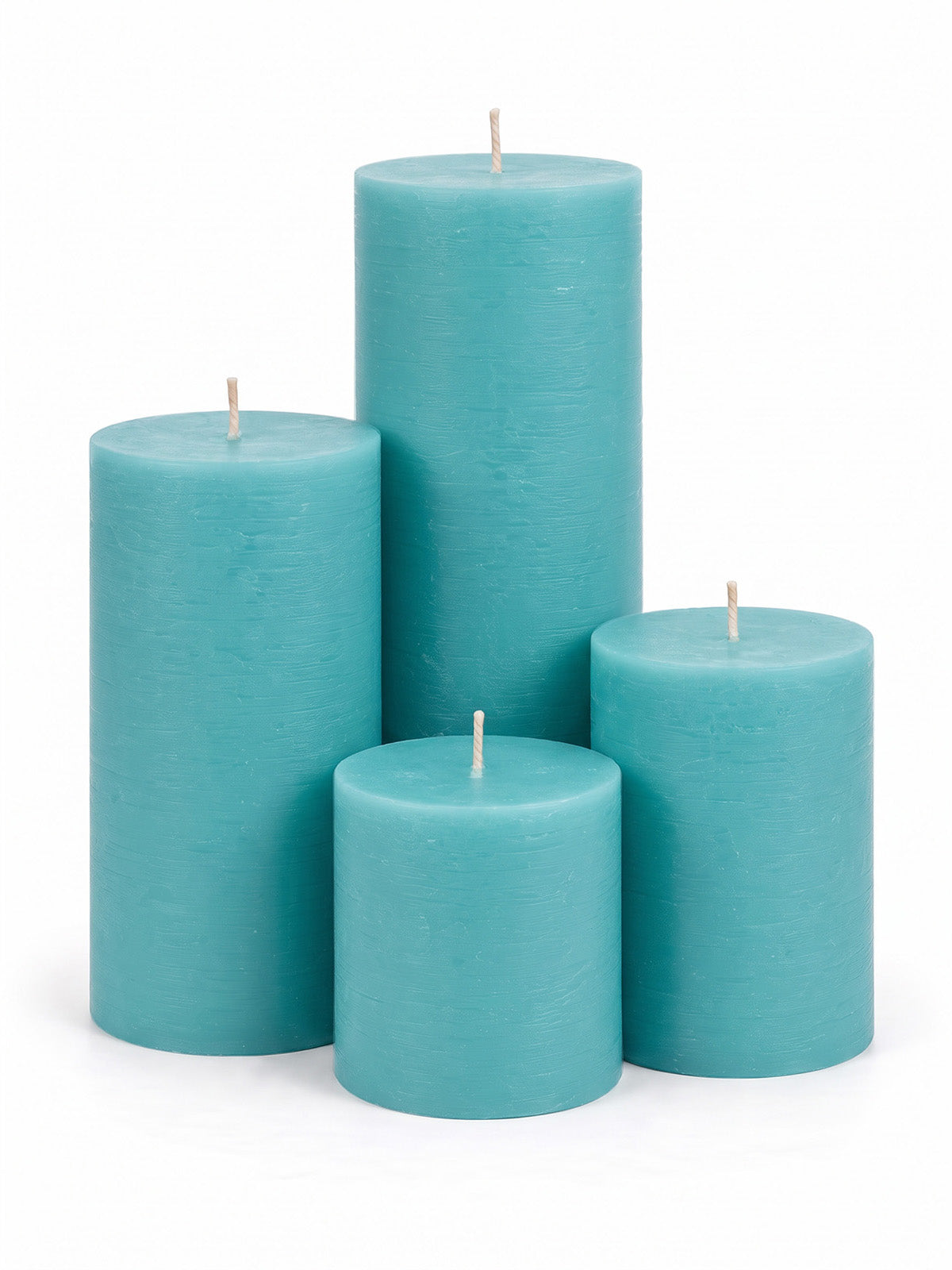 Tuquoise Pillar Candles