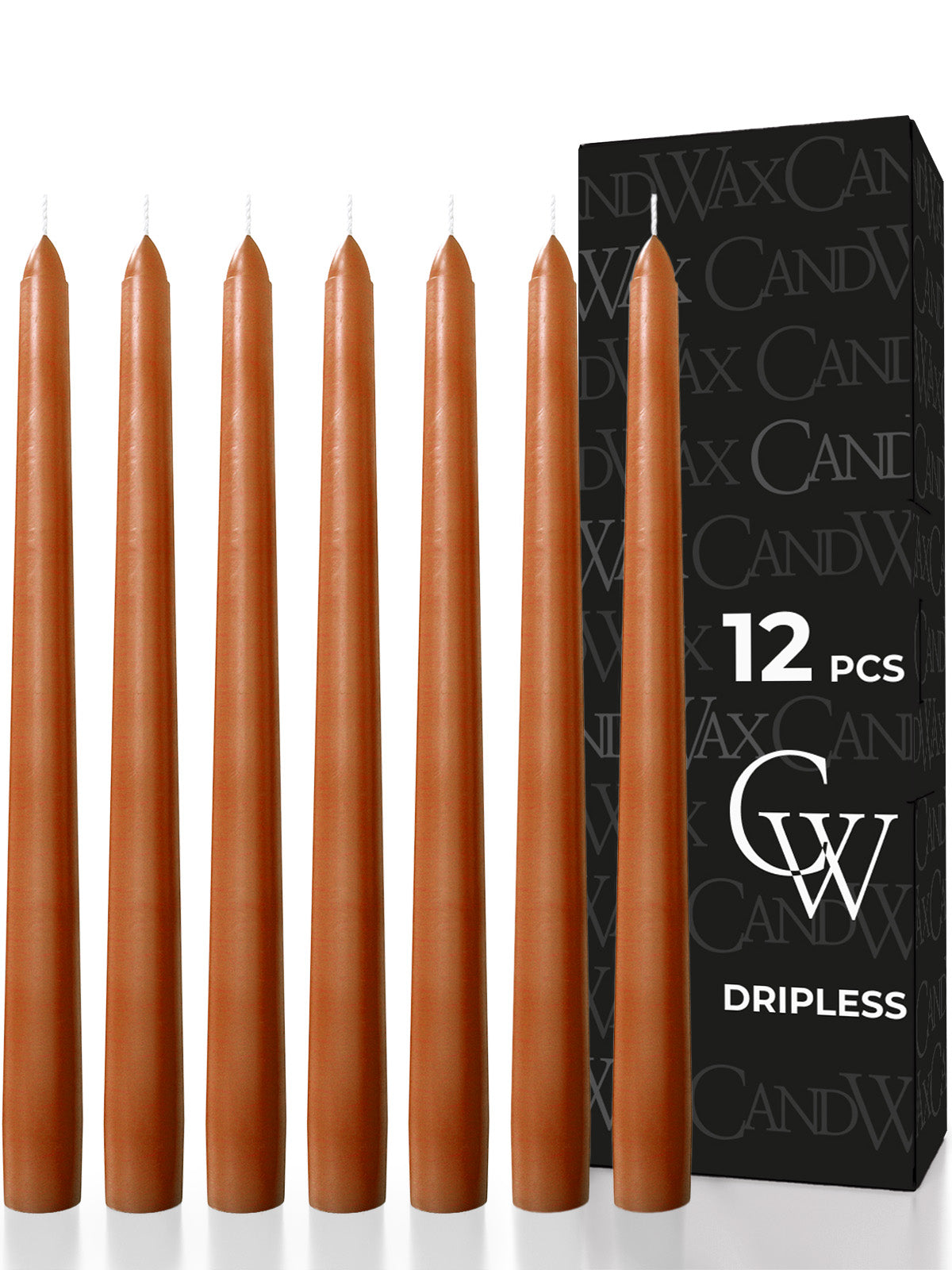 Terracotta Taper Candles - 12 pack