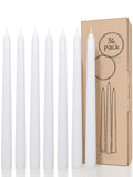 White Taper Candles - 36 pack