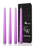 Lilac Taper Candles - 4 pack