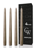 Sand Taper Candles - 4 Pack