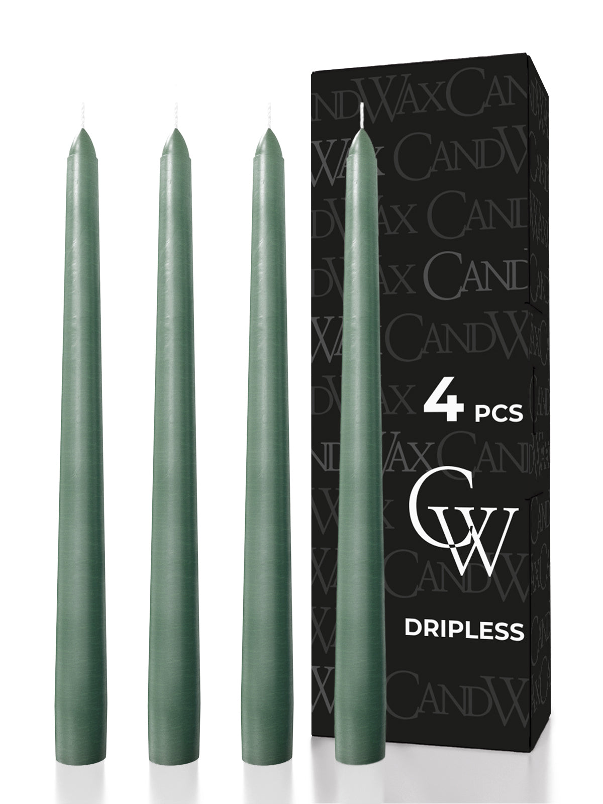 Sage Taper Candles - 4 Pack