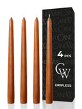 Terracotta Taper Candles - 4 Pack