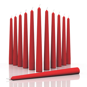 CANDWAX Red Taper Candles