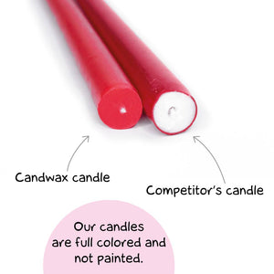 CANDWAX Gray Taper Candles