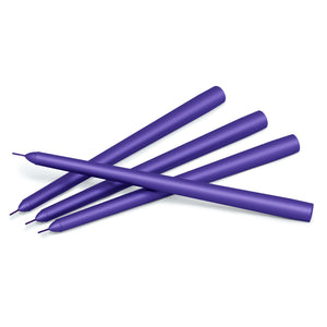 CANDWAX Purple Matte Taper Candles 10"