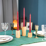 Load image into Gallery viewer, CANDWAX Red Frost Taper Candles 10&quot;
